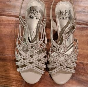 Impo Stretch Kitten Heel Sandal NWOT